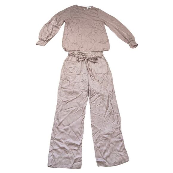 Anthropologie Velvet by Graham and Spencer Two Piece Blouse and Pants Set Sz S - Picture 1 of 13